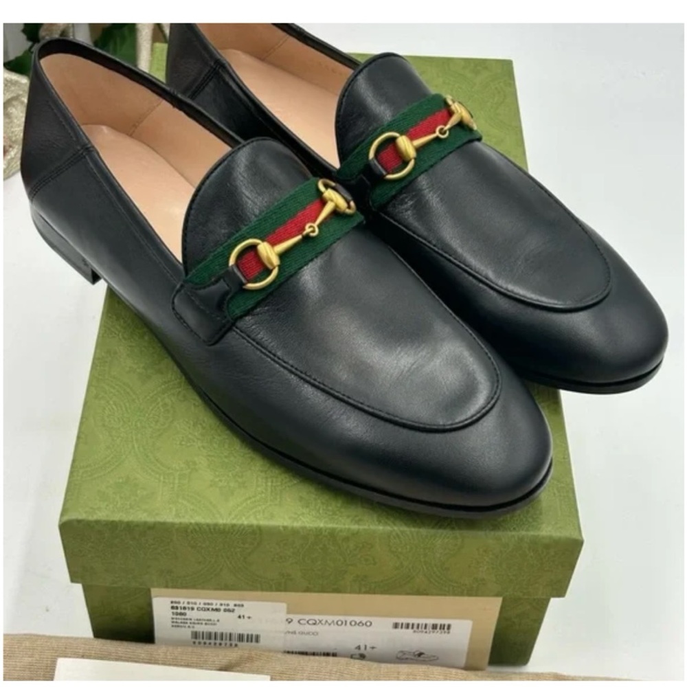 Gucci, jordaan leather loafers size 13 made in Italy - Picture 8 of 8